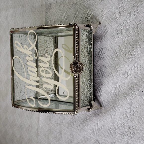 Cynthia Rowley Thank you glass jewelry case - Picture 3 of 10